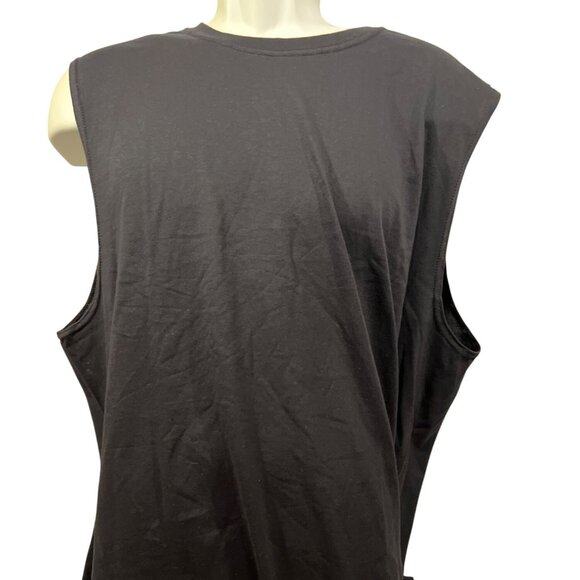 RUSSELL ATHLETIC black sleeveless tank t shirt Men XXL - Picture 1 of 3